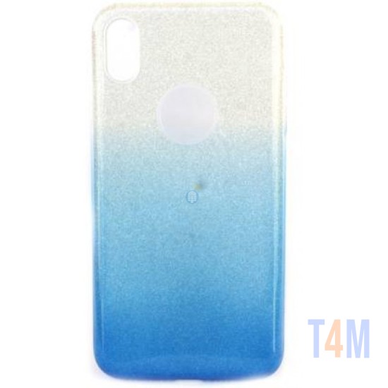 CAPA PREMIUM BLING SPARKLING PARA IPHONE X AZUL